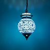 Hanglamp bol Roya blauw in 2 maten