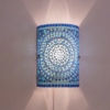 Wandlamp Nema blauw