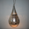 Hanglamp Ameera zilver druppel met draad in 2 maten