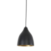 Hanglamp Henry mat zwart en goud