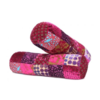 Oosters armrolkussen Patchwork fuchsia