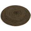 Vloerkleed rond jute naturel/zwart concentrisch 150cm