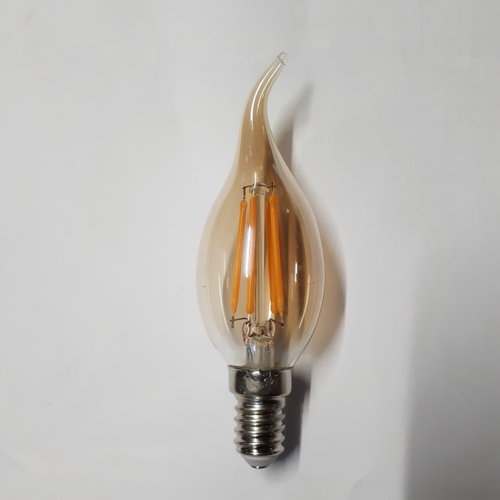 Lichtbron LED filament kaars tip
