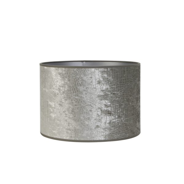 Rijp mixer kiespijn 2218057 - Kap cilinder 18-18-15 cm CHELSEA velours zilver - dePauwWonen