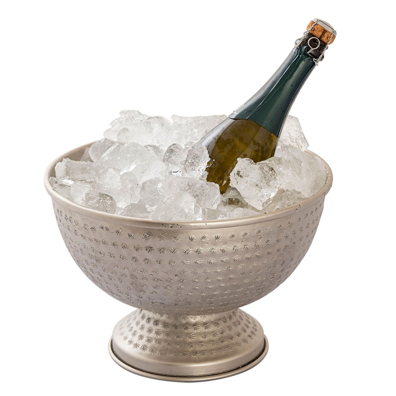 Exclusieve Elegante Champagnekoeler - Zilver