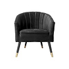 Fauteuil Royal Velvet | Zwart