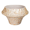 Daven Cream poly shell pot rond laag L