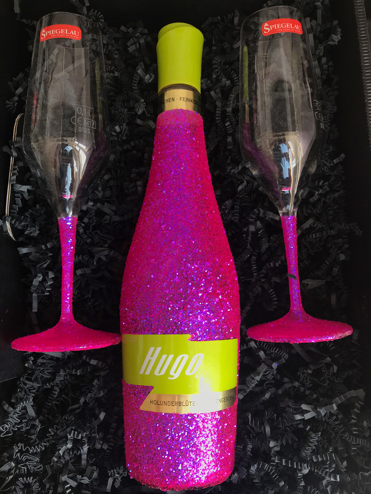 Glitzer Käfer Hugo Geschenkset - Bling Glitzerflasche