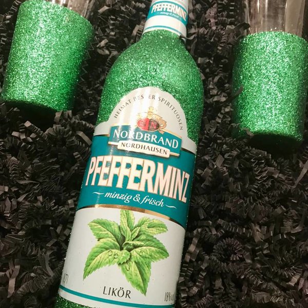 Thermoflasche Glitzer Cherry Glitter