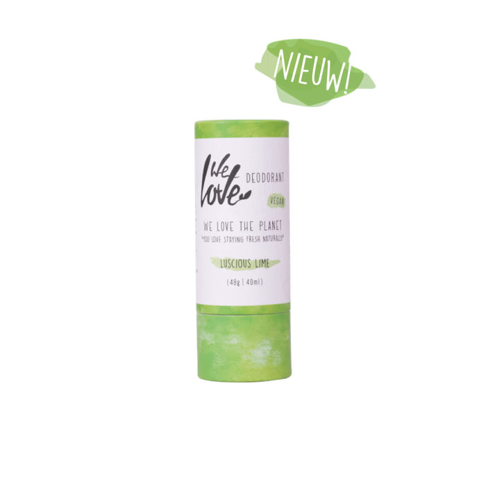 We Love The Planet Natuurlijke deodorant stick Luscious Lime (vegan)