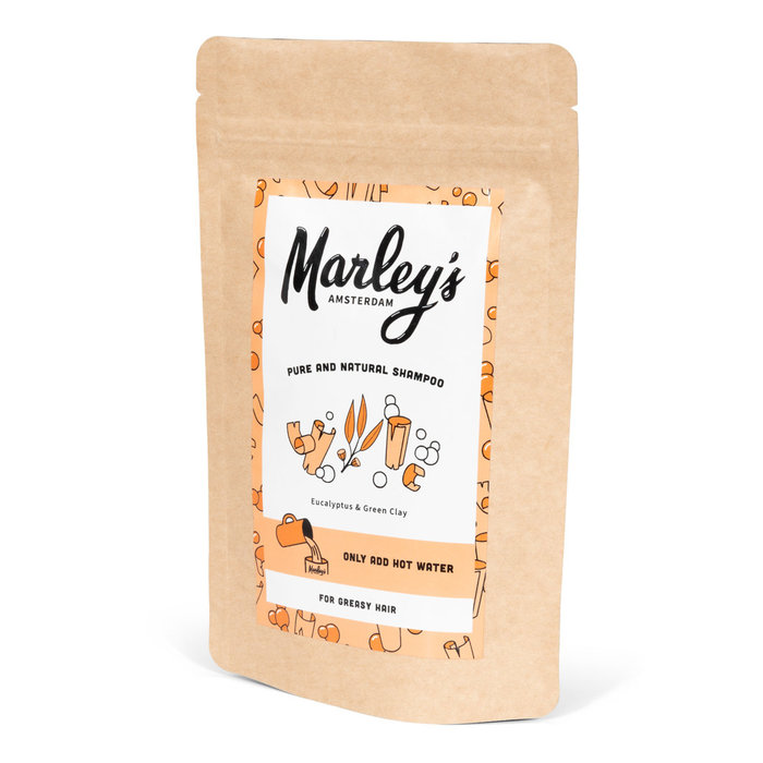 Marley's Shampoo-pakket - 2x Eucalyptus & Groene klei  + herbruikbare fles