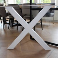 Tafelpoot X-LEG 80x80 Wit Tafelpoot X-LEG 80x80 Wit