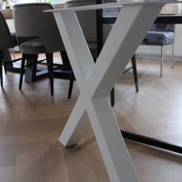 Tafelpoot X-LEG 80x80 Wit Tafelpoot X-LEG 80x80 Wit