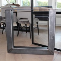 Tafelpoot U-LEG 100x100 transparant Tafelpoot U-LEG 100x100 transparant