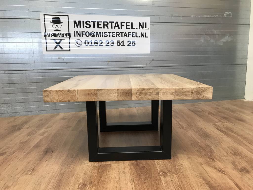 Mister Tafel Industriele Eiken tafel Mistertafel