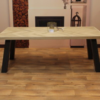 Visgraat eettafel eiken hout - Klassiek tafelonderstel Visgraat eettafel eiken hout - Klassiek tafelonderstel