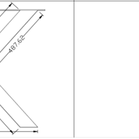 Tafelpoot X-LEG 80x80 Wit Tafelpoot X-LEG 80x80 Wit