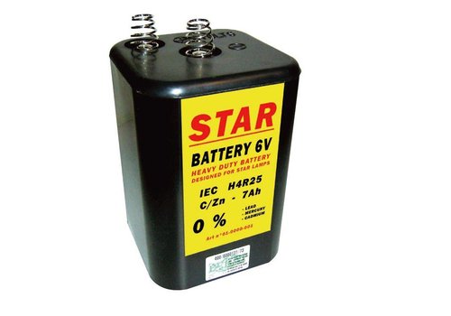 Batterij 4R25 - 6V - 7Ah ( BEBAT incl.) 