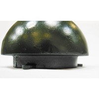 Borne demi sphere en fonte  (RAL 6009 - vert)