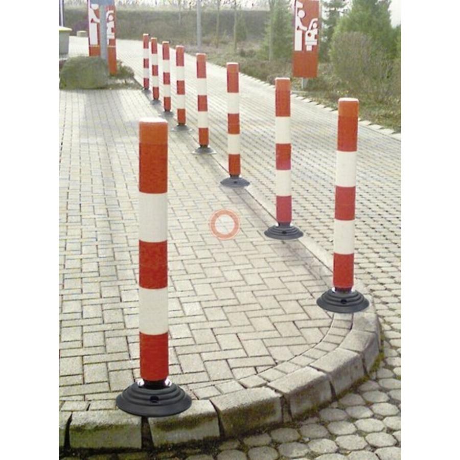 Balise auto relevable Flexpin - Rouge/Blanc -100 cm