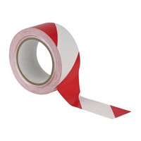 Sterk afzetlint 50 mm x 100 m Rood / Wit