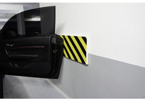 Mousse de protection murale -5000 x 300 x 20 mm - jaune/noir 