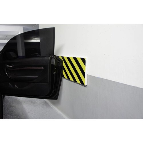 Mousse de protection murale -5000 x 300 x 20 mm - jaune/noir 