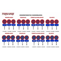 Tijdelijk parkeerverbod - HDPE bekleefd met reflecterende film