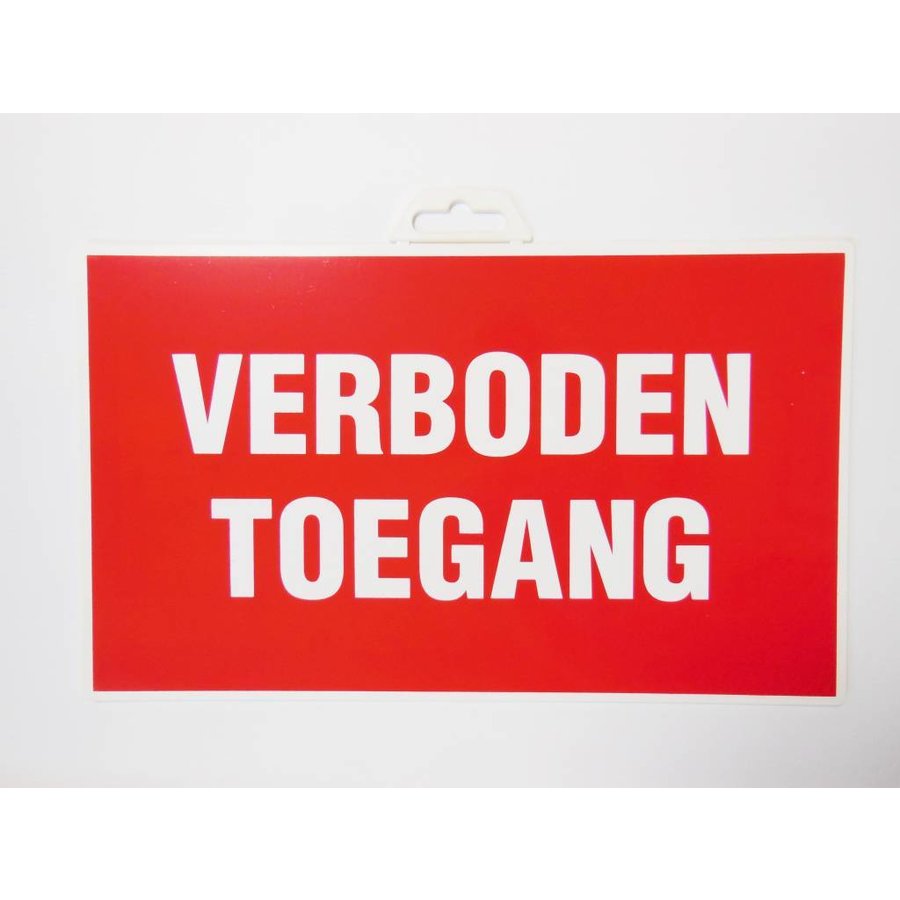 Pictogram 'Verboden Toegang'