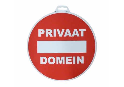 Pictogram 'Privaat Domein' Ø 300 mm 