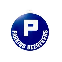 Pictogram 'Parking Bezoekers' Ø 300 mm