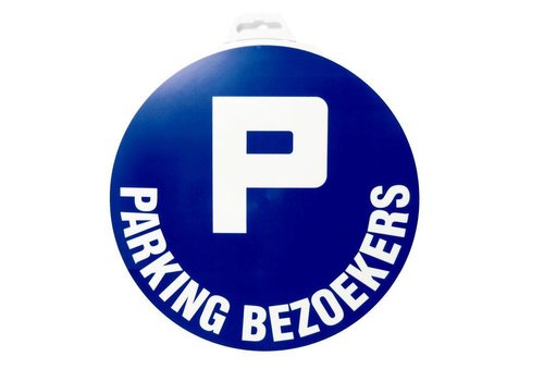 Pictogram 'Parking Bezoekers' Ø 300 mm 