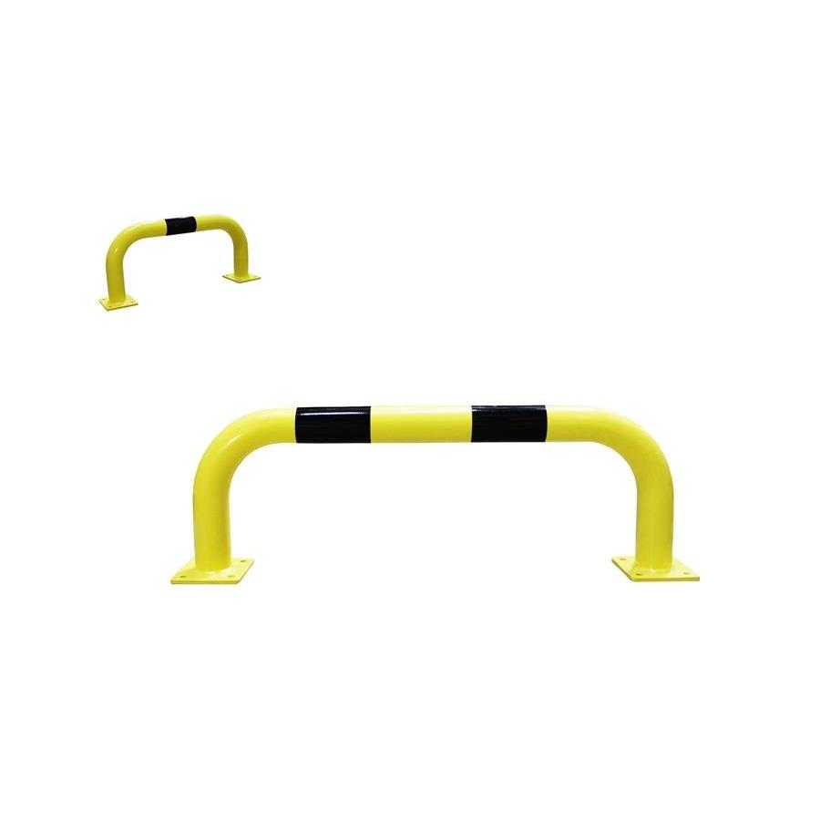 Arceau de protection H1200 x L750 mm - sur platines - Jaune/Noir