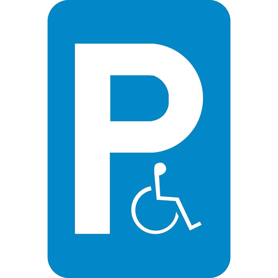 Panneau E9a: parking pour handicapés - 400/600