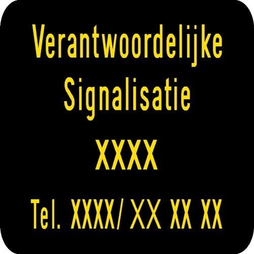 Verantwoordelijke signalisatie