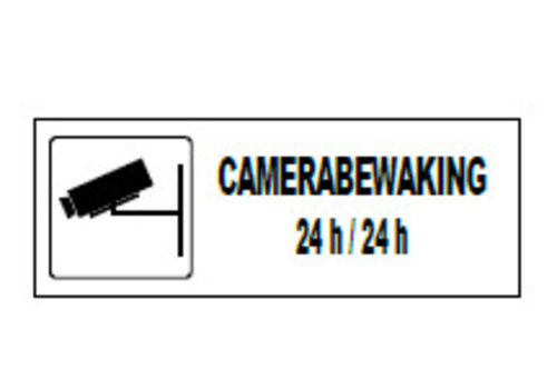 Pictogram 'Camerabewaking' 330 x 120 mm 