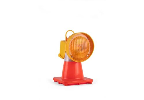 Lampe de chantier pour cônes de signalisation 