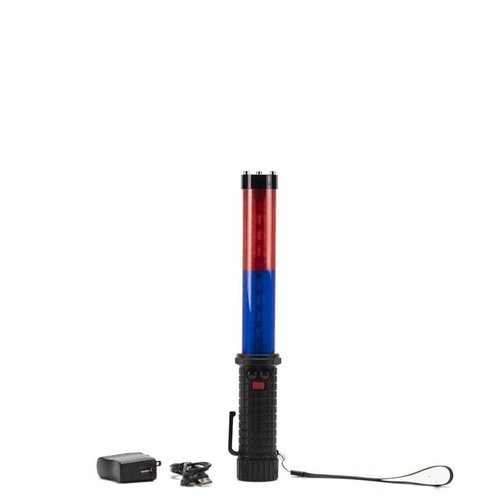 Bâton de police lumineux à LED - bleu/rouge (BEBAT € 0.063 incl.) 