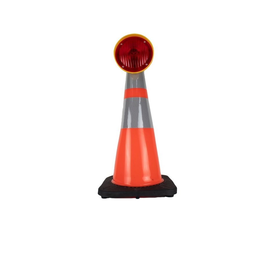 Lampe de chantier Conestar pour cônes de signalisation - Rouge (excl. pile)