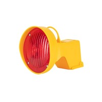 Lampe de chantier Conestar pour cônes de signalisation - Rouge (excl. pile)