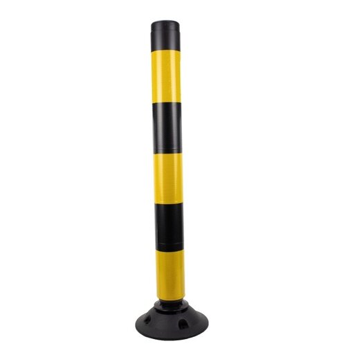 Balise auto relevable Flexpin- Noir/Jaune - 100 cm 