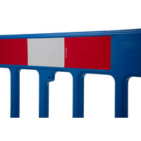 Werfhek Gatebarrier - blauw - 1000 x 2000 mm