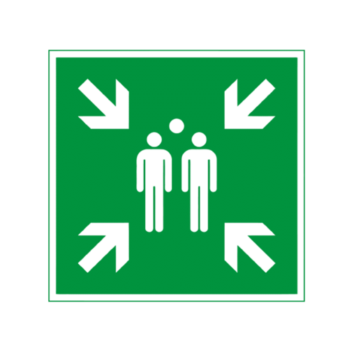 Panneau : point de rassemblement 700/700 