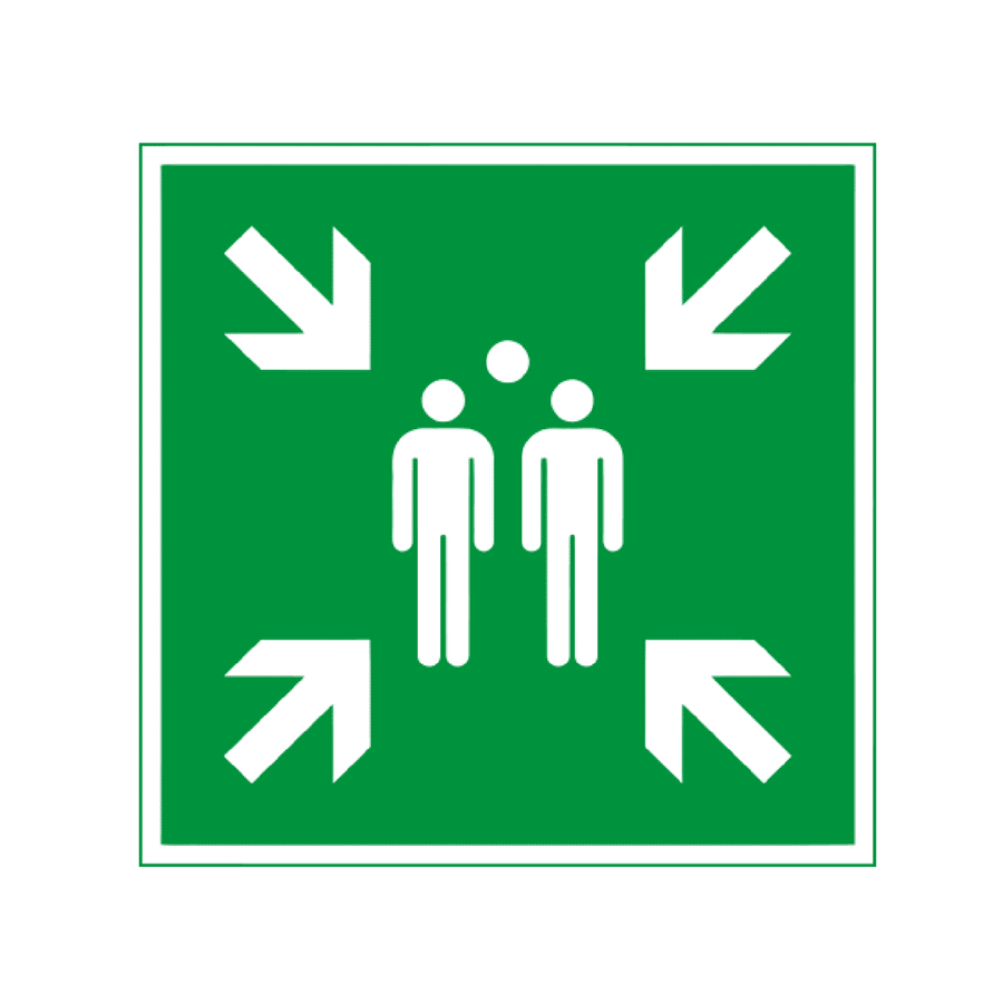 Panneau : point de rassemblement 400/400