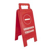 Veiligheidsbaken "verboden toegang"