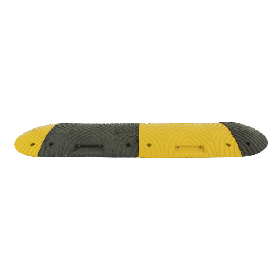 Verkeersdrempel 'SLOWLY' - 5 cm hoog - middenstuk - zwart