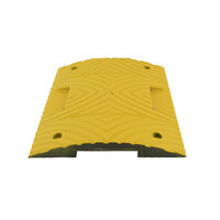 Verkeersdrempel 'SLOWLY' - 5 cm hoog - middenstuk - zwart