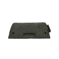 Verkeersdrempel 'SLOWLY' - 5 cm hoog - middenstuk - zwart
