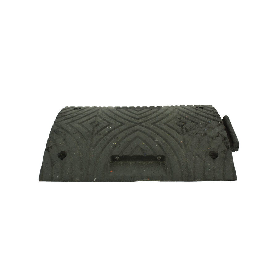 Verkeersdrempel 'SLOWLY' - 5 cm hoog - middenstuk - zwart