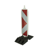 Balise de chantier Type 2 A+B + RA2 - 250 x 1000 mm - CHEVRONS/ARROW - (60x60 mm)